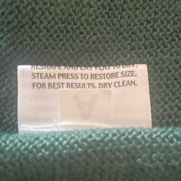 Eileen Fisher Forest Green Organic 100% Linen Short-Sleeve Cardigan Size Medium - Picture 7 of 8